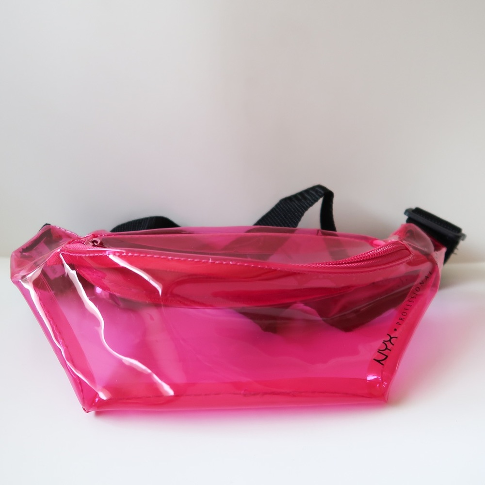 NYX Pink Clear Fanny pack